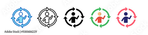 Adapt Multiple Style Icon Set Collection. 