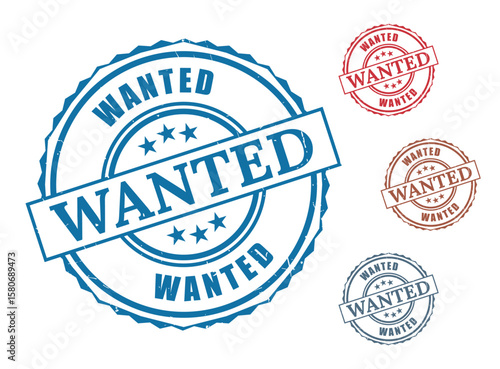 Most Wanted Stamp Pack, Grunge Rubber Popular Demand Vector Labels  
