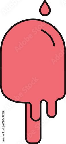 Melting Fico Cream Popsicle Icon