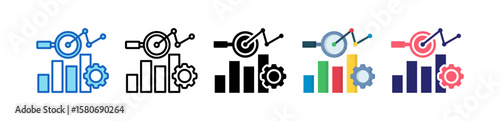 Research Multiple Style Icon Set Collection. 