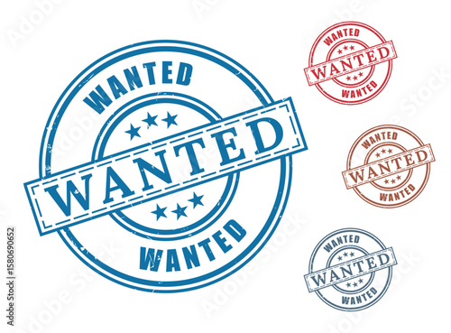 Trending Wanted Stamp Collection, Grunge Rubber Popular Choice Vector Set 