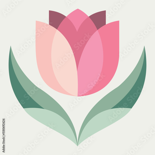 The gentle gradients and smooth shapes create a harmonious and inviting visual, perfect for representing the essence of spring. 