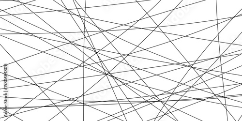 Random geometric line pattern on a transparent background. Random line low poly pattern. abstract seamless line vector. Random chaotic lines abstract geometric patterns of modern design.