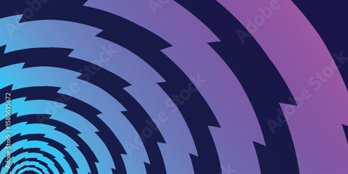Abstract Blue Purple Zigzag Background. Minimalist graphic elements for posters, covers, wallpaper, banners, flyers, brochures and presentations.