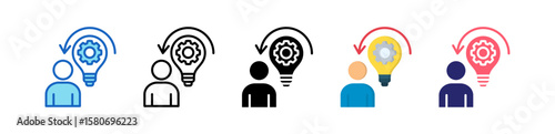 Initiative Multiple Style Icon Set Collection. 