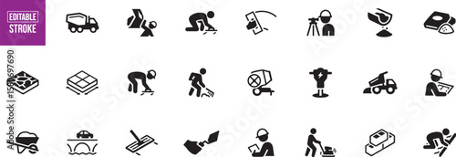 Fishing & Outdoor Icon Set – Fishing, Rod, Catching Fish, Lake Activity, Outdoor Hobby, Fisherman, Nature Icon, Relaxation