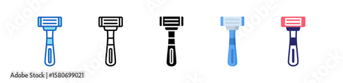 Razor Multiple Style Icon Set Collection. 