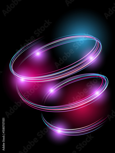 Optical fiber for digital data transmission. Vector illustration. Sketch for creativity.