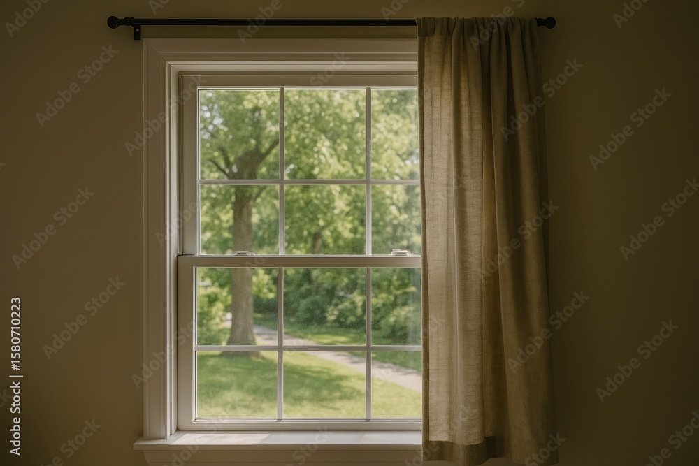 Fototapeta premium Serene view through window