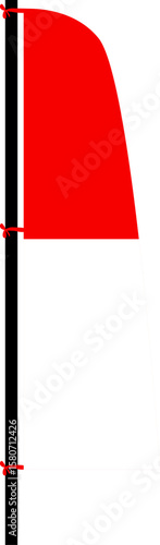 Minimalist Red Flag on Black Pole Isolated on White Background Free Download Minimalist Red Flag on Black Pole Isolated on White Background - GFXLoad