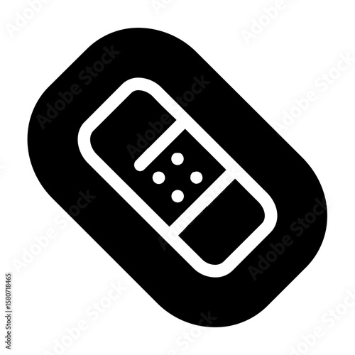 Band-aid or plaster icon for first aid.