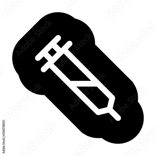 Icon of a syringe for vaccinations or injections.