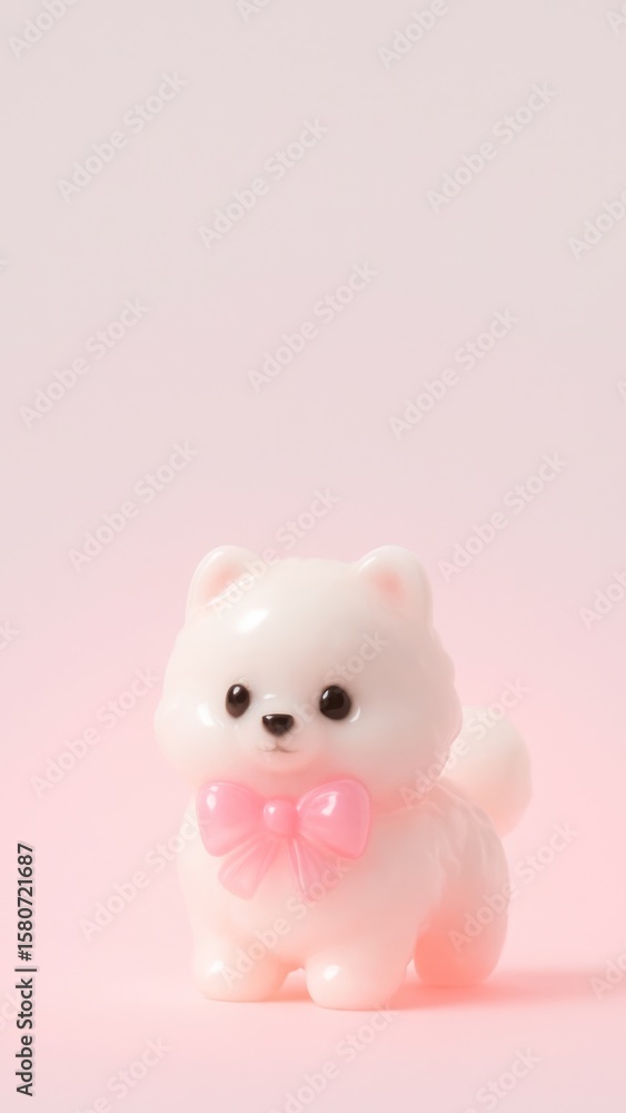Cute pink puppy charm Cute pink puppy charm