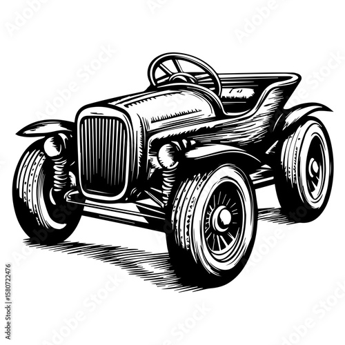 Sand buggy vector illustration isolated 