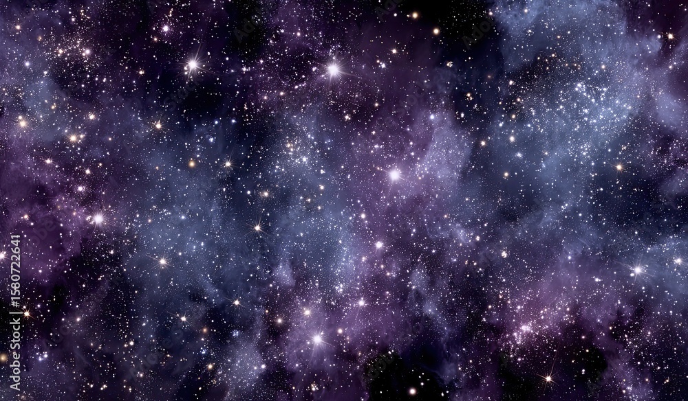 Naklejka premium Deep space nebula, vibrant cosmic expanse