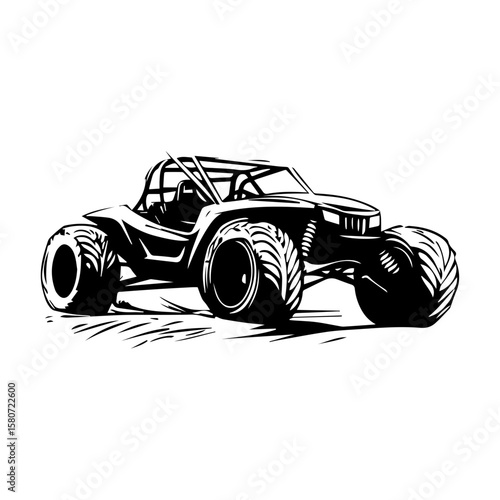 Sand buggy vector illustration isolated 
