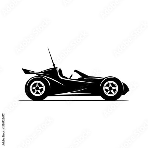 Sand buggy vector illustration isolated 