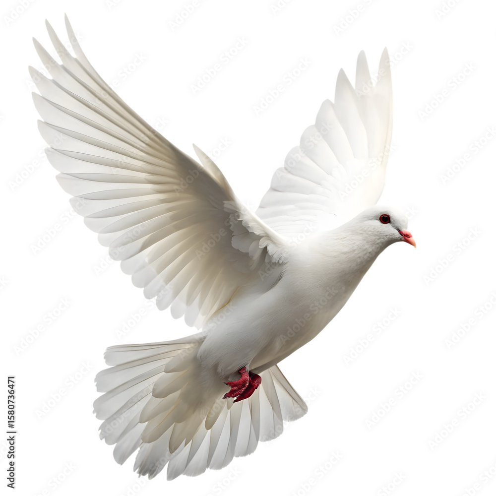 Obraz premium dove isolated on transparent background