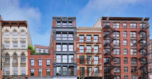 Wallpaper Mural Well preserved 19th century buildings in Tribeca area of New York City Torontodigital.ca