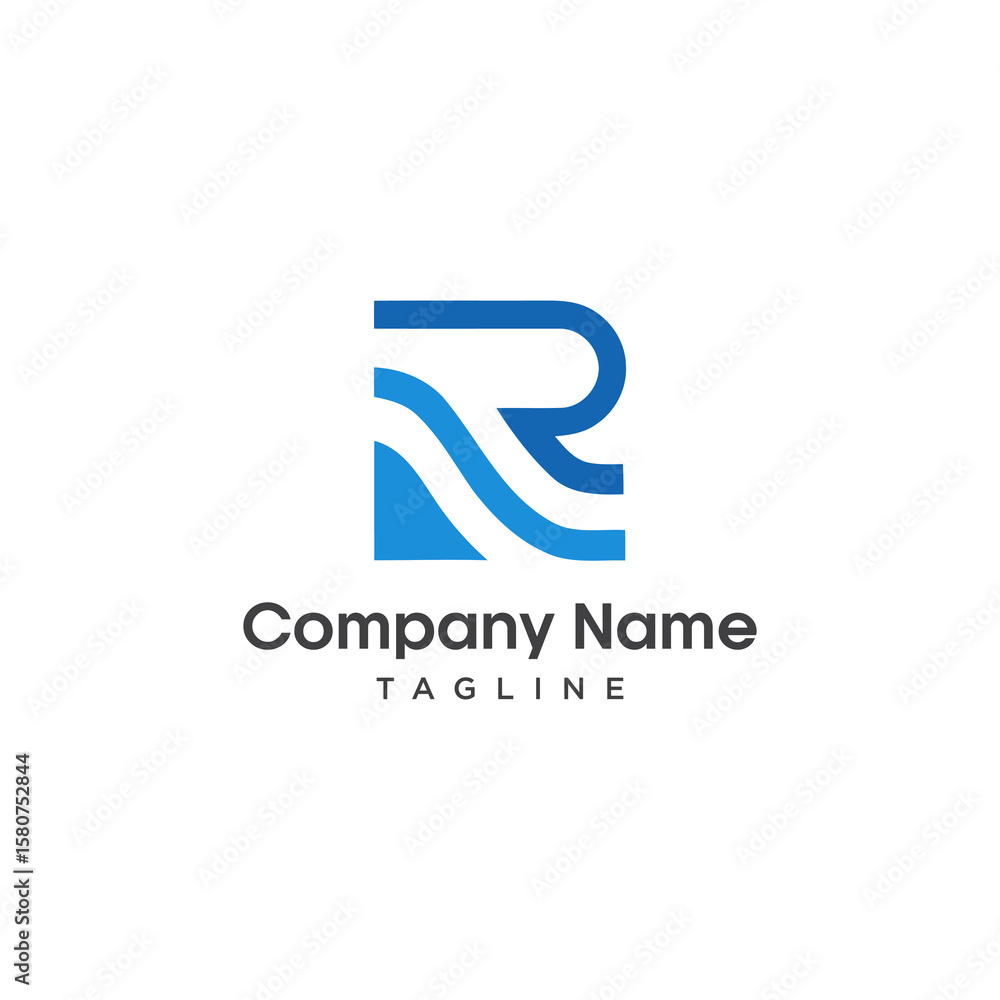 vector logo initial R vector logo initial R