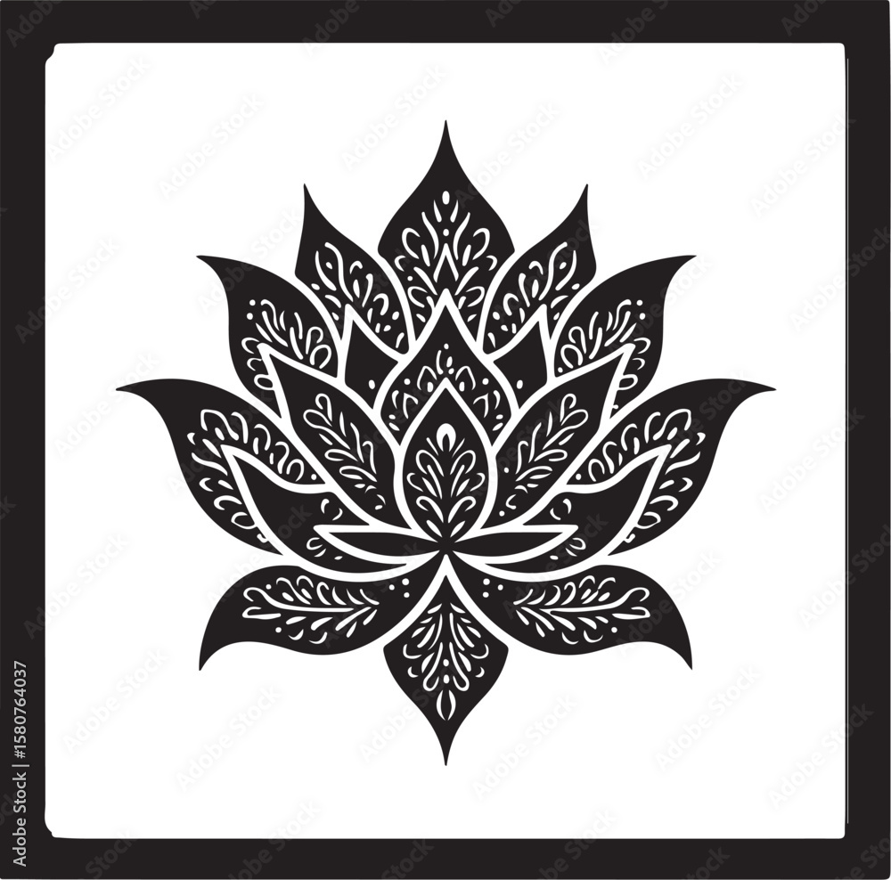 Obraz premium Vintage Floral Laser Cut Ornamental Frame Set