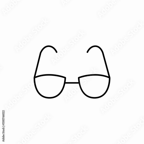 eyeglasses glasses optic icon sign vector