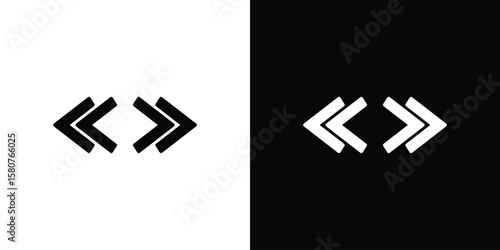 Fotografie Double arrow icon design