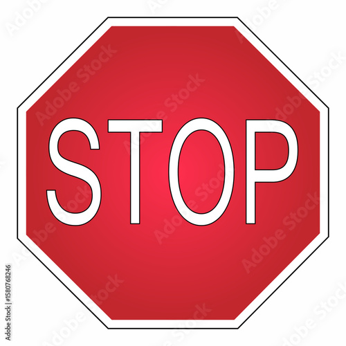 Vector Stop Sign icon Symbol