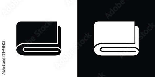 blanket icon design. Black flat style sign for mobile concept