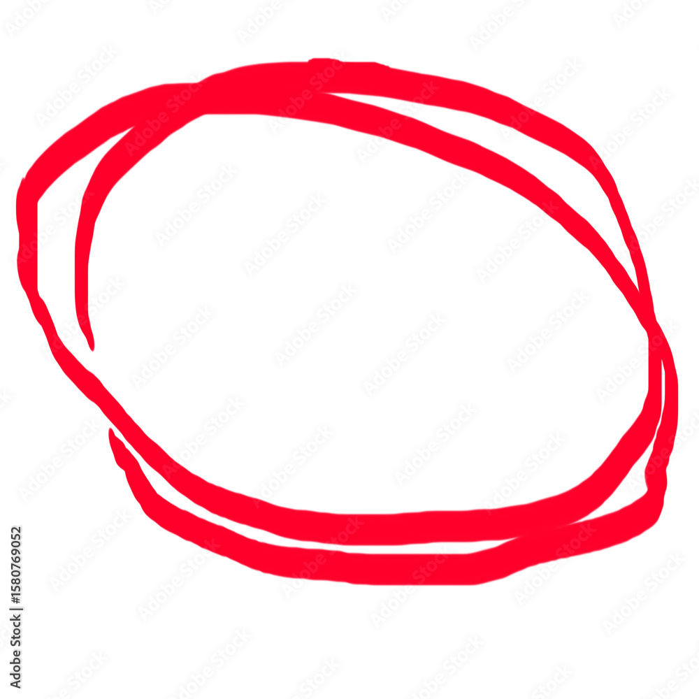 Fototapeta premium red circle frame isolated