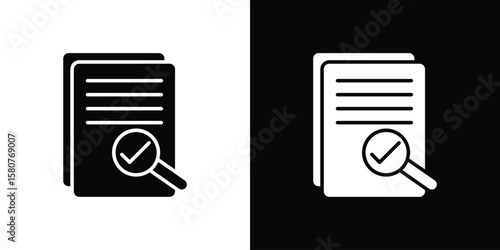 Auditors icon design. Black flat style sign for mobile concept