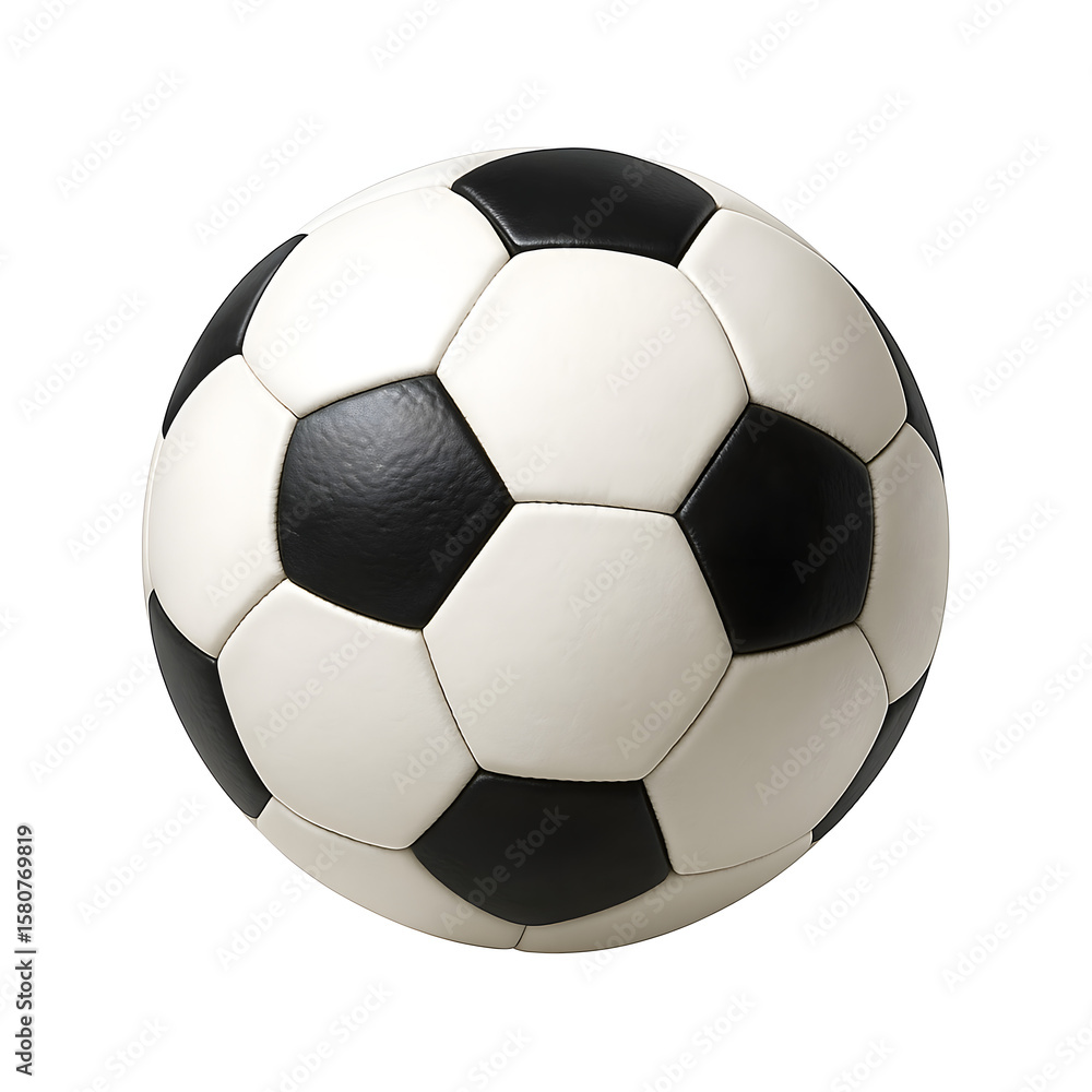 Fototapeta premium Black White Soccer Ball