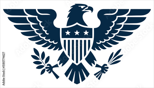 American Eagle Emblem Vector