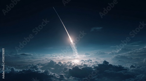 An anti missile system successfully intercepts a ballistic missile in mid flight