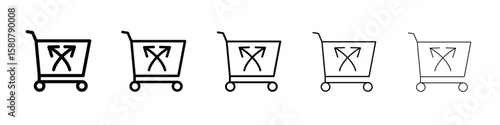 Cross sell icon symbol, logo illustration. Pixel perfect vector graphics