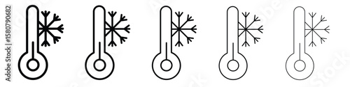 Cold icon symbol, logo illustration. Pixel perfect vector graphics