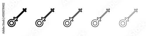 Car dipstick icon symbol, logo illustration. Pixel perfect vector graphics