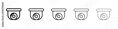CCTV icon symbol, logo illustration. Pixel perfect vector graphics