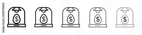 Business incubator icon symbol, logo illustration. Pixel perfect vector graphics