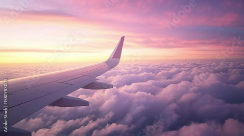 plane wing, AI generated video