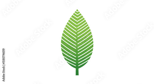 Green Leaf Icon Set: Nature and Ecology Symbols