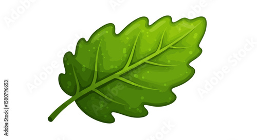 Green Leaf Icon Set: Nature and Ecology Symbols
