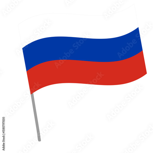 Russia national flag flutters with flagpole Free Download Russia national flag flutters with flagpole - GFXLoad