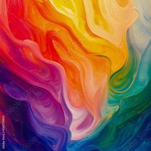 Wallpaper Mural Transcendent Spectrum III A continuous spectrum of vivid color that flows like liquid light dynamic and inspiring Torontodigital.ca