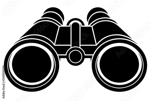 High-Quality Isolated Military Binoculars on White Background – Tactical Gear Photography