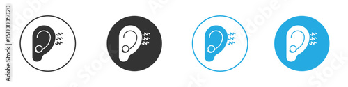 Otitis icon for web or mobile app. Simple flat designs
