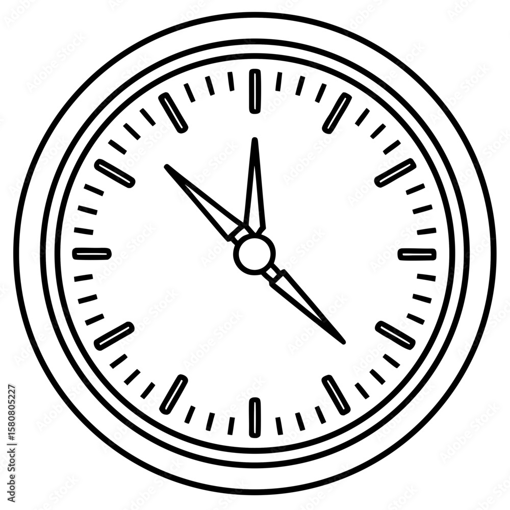 Simple Clock Vector Simple Clock Vector