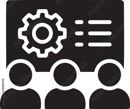 Empower Collaboration with Team Settings Icon A Symbol of Group Dynamics and Configuration for Enhancing Teamwork and Productivity with Efficiency and Harmony
