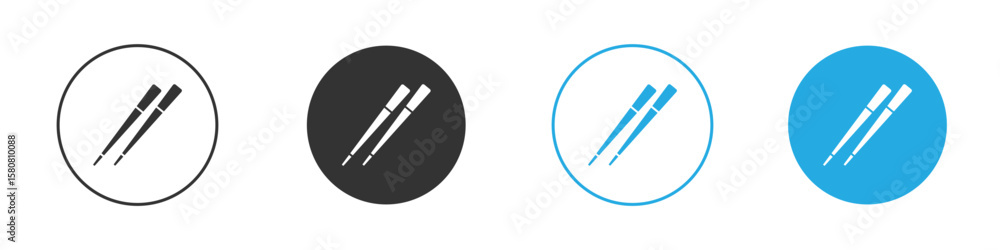 Chopsticks icon for web or mobile app. Simple flat designs Chopsticks icon for web or mobile app. Simple flat designs