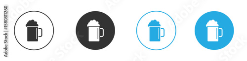 Beer icon for web or mobile app. Simple flat designs